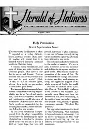 Title Page of Herald of Holiness - August 3, 1955.