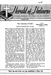 Title Page of Herald of Holiness - August 25, 1954