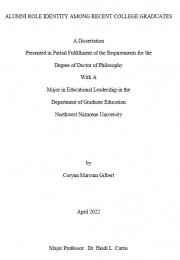 Dissertation cover