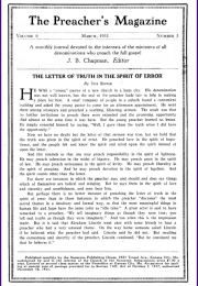 Cover of Preacher's Magazine