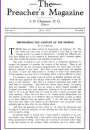 Cover of Preacher's Magazine