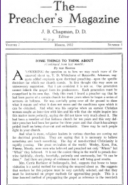 Cover of Preacher's Magazine