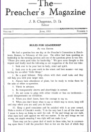 Cover of Preacher's Magazine