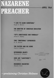 Title Page of Nazarene Preacher