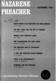 Title Page of Nazarene Preacher