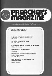 Title Page of Preacher's Magazine