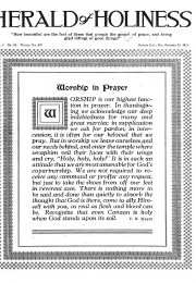 Title Page of Herald of Holiness - October 25, 1916
