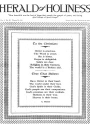 Title Page of Herald of Holiness - November 22, 1916