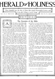 Title Page of Herald of Holiness - August 29, 1917