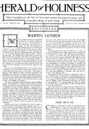 Title Page of Herald of Holiness - November 14, 1917 