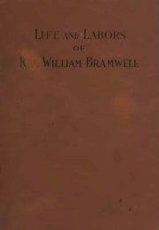 Image of book cover The Life and Labor of William Bramwell