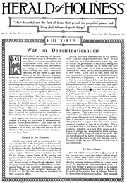 Title Page of Herald of Holiness – November 13, 1918