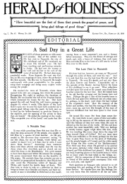 Title Page of Herald of Holiness - February 26, 1919
