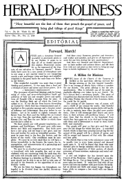 Title Page of Herald of Holiness - October 15, 1919