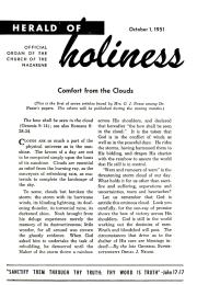 Title Page of Herald of Holiness - October 1, 1951