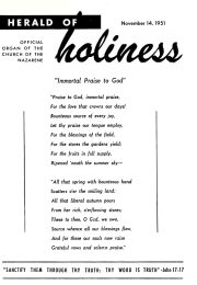 Title Page of Herald of Holiness - November 12, 1951
