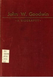 Book Cover Image of John W. Goodwin a Biography