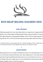 Bun Bilip Bilong Nasarin Sios