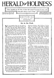Title Page of Herald of Holiness - August 3, 1921
