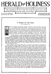 Front page of Herald of Holiness - September 14, 1921
