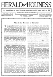 Front page of Herald of Holiness - June 20, 1923