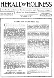 Front page of Herald of Holiness - July 25, 1923