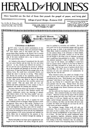 Front page of Herald of Holiness - December 19, 1923