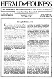 Front page of Herald of Holiness - March 12, 1924