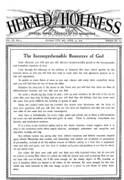 Front page of Herald of Holiness - April 14, 1926