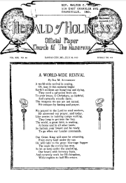 Front page of Herald of Holiness - July 30, 1930