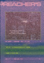 Preacher's Magazine Volume 63 Number 2, December, January, February, 1987-1988