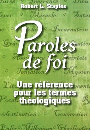 Paroles de foi: Une référence pour les termes théologiques