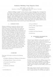 Radiation Shielding Using Magnetic Fields