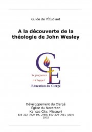 À la découverte de la théologie de John Wesley (Guide de l’étudiant)