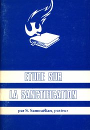 Étude sur la sanctification