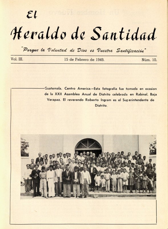 Portada: XXII Asamblea Anual de Distrito celebrada en Rabinal, Guatemala