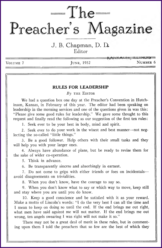 Cover of Preacher's Magazine
