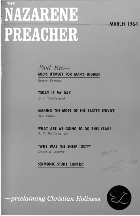 Title Page of Nazarene Preacher