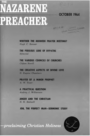 Title Page of Nazarene Preacher