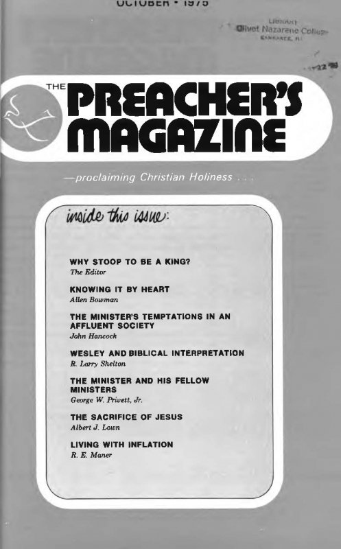 Title Page of Preacher's Magazine