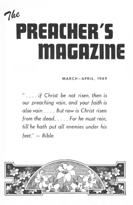 Title Page of Preacher's Magazine