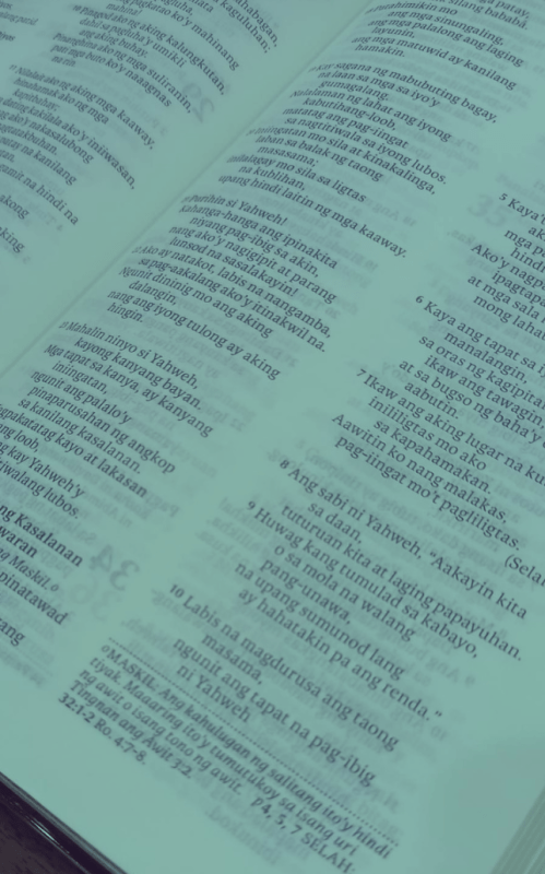 Tagalog Bible in green