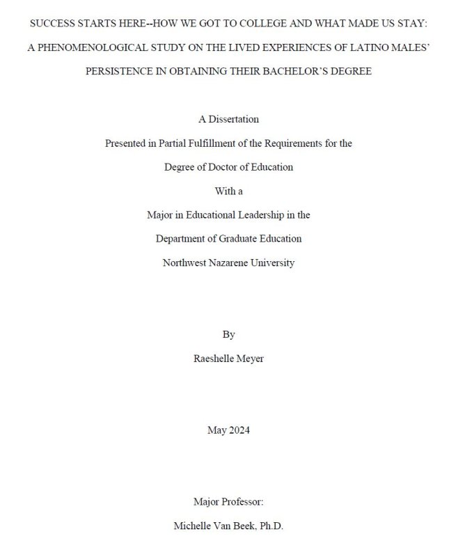 Dissertation title page