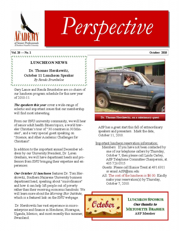 The Academy Perspective Vol. 20 2010-2011