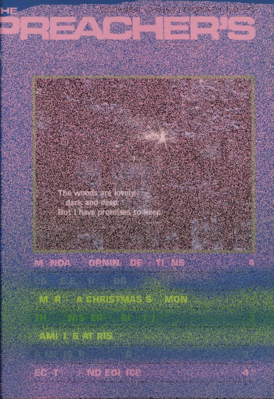 Preacher's Magazine Volume 63 Number 2, December, January, February, 1987-1988