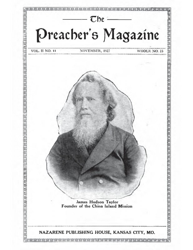 Preacher's Magazine, Volume 2 Number 11, November 1927